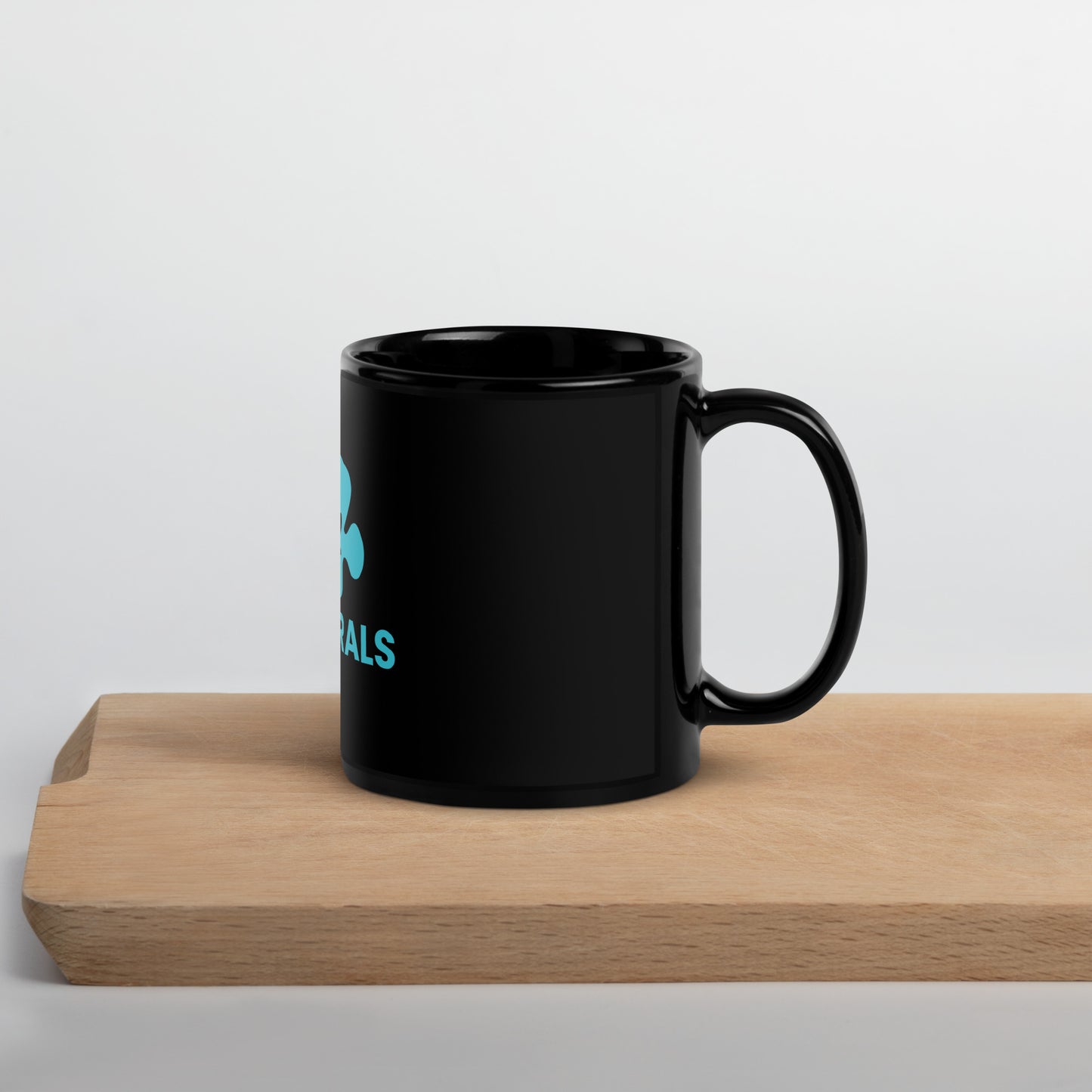 SC Coral Black Glossy Mug