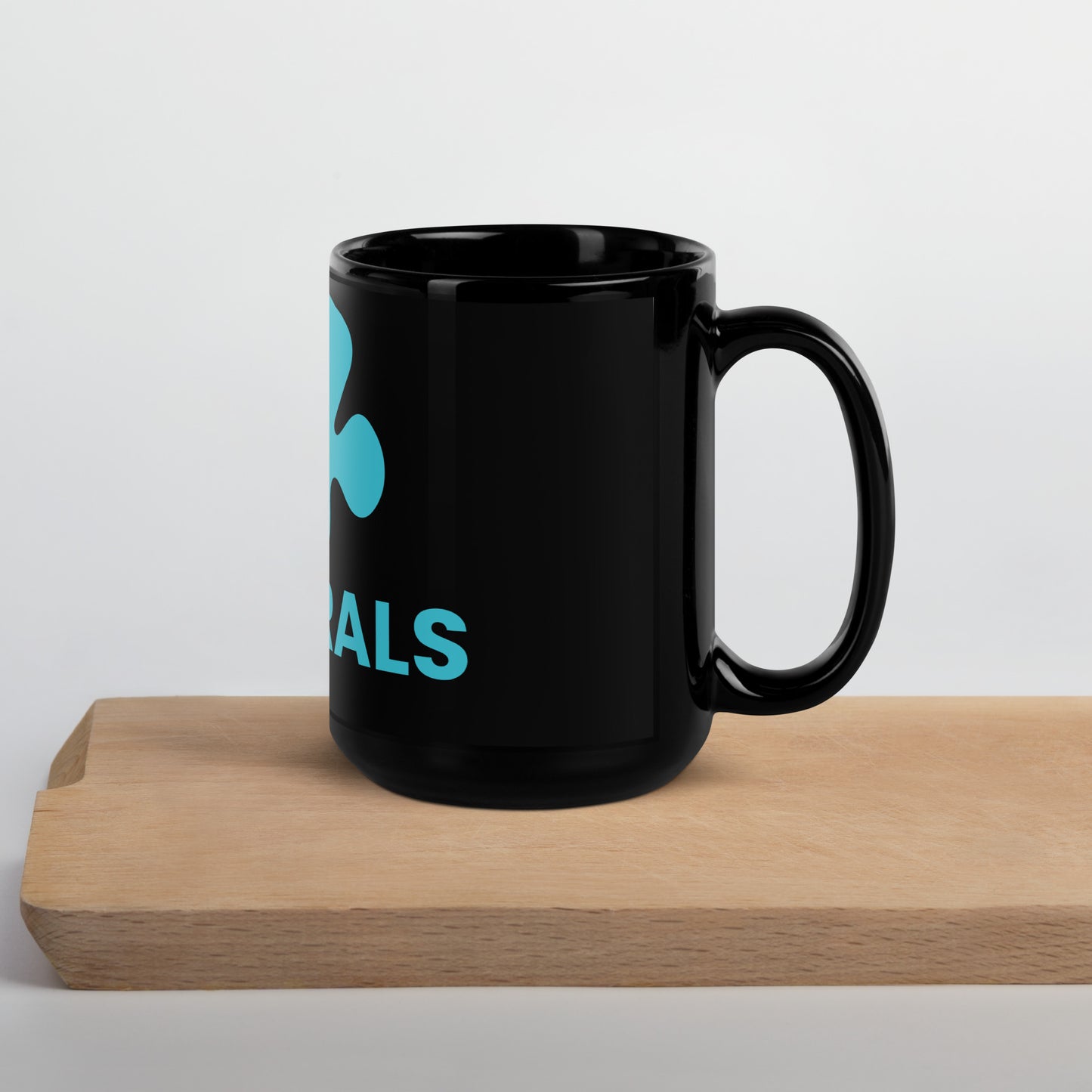 SC Coral Black Glossy Mug